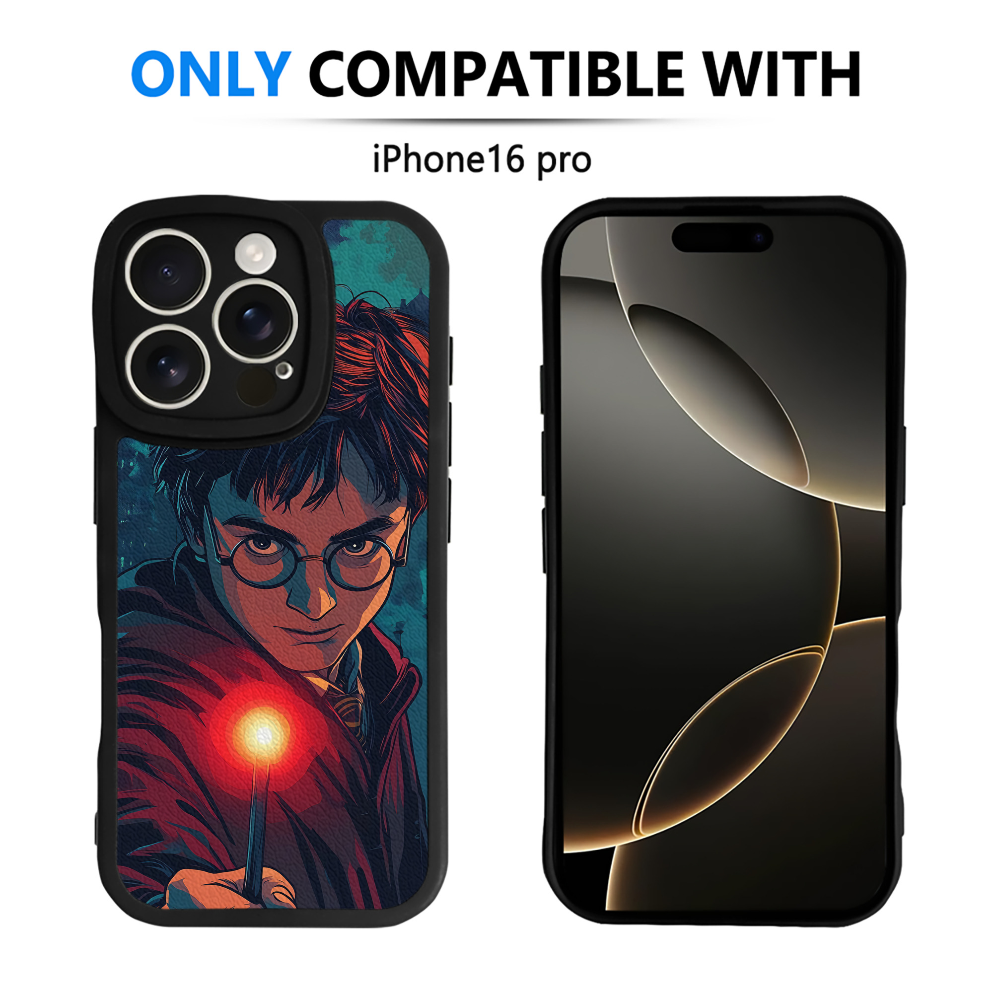 （画像用） Harry Potter ハリー・ポッターシリーズ 【iPhone 16シリーズ対応】シリコンスマホケース（レザー調） 材質：シリコン